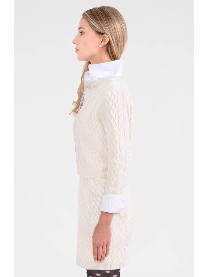 Gretchen Scott LLC - Wholesale Cardigan - Women's - Irish Knit Cardigan5