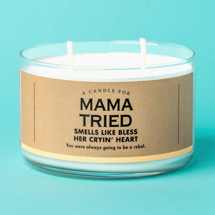 A Candle for Mama Tried | Funny Candle | Rebel Bad Girl for wholesale by Whiskey River Soap Co.