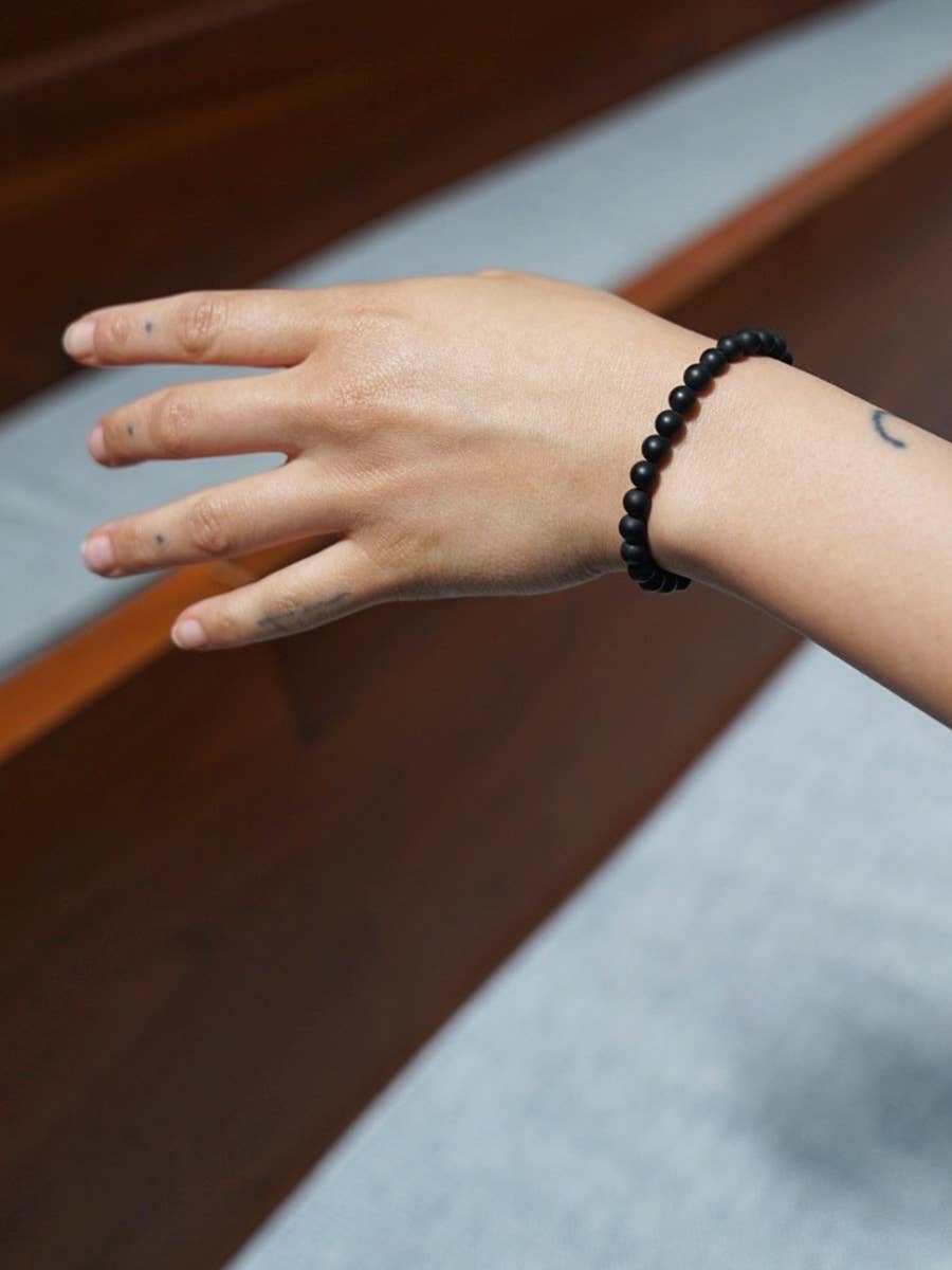 BRANCO - Wholesale Beaded Bracelet - Earth Bracelet - Matte Black Onyx2