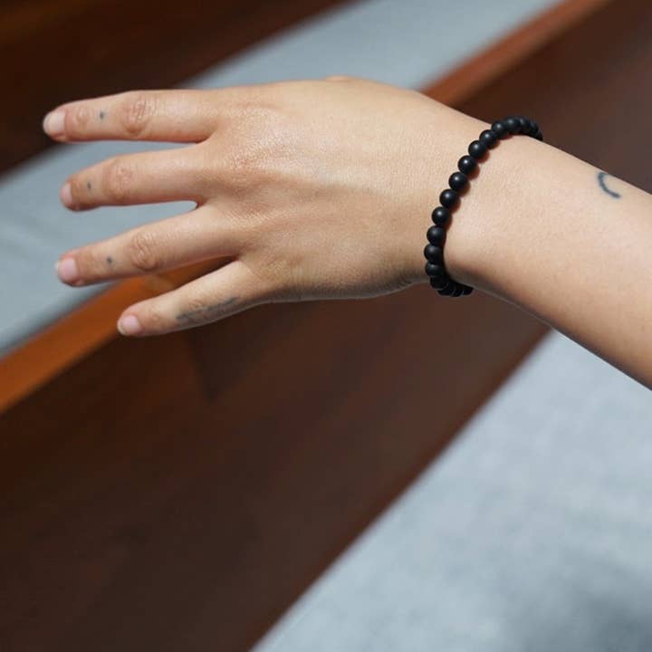 BRANCO - Wholesale Beaded Bracelet - Earth Bracelet - Matte Black Onyx2