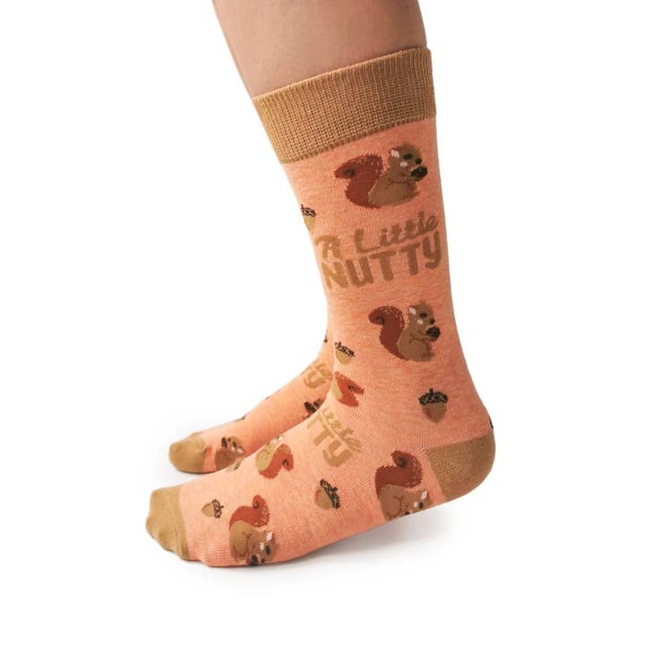 A Little Nutty Socks - S/M (Women) for wholesale by Uptown Sox