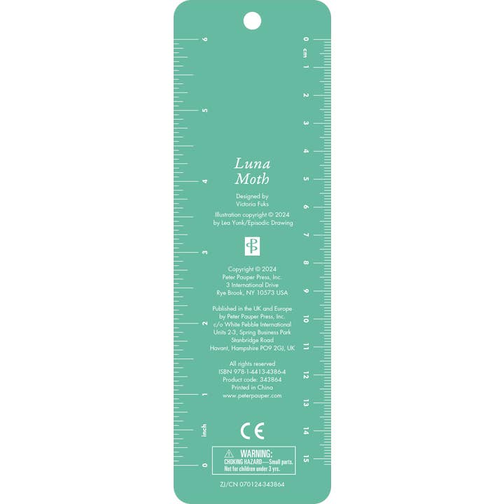 Peter Pauper Press - Wholesale Bookmark - Luna Moth Beaded Bookmark