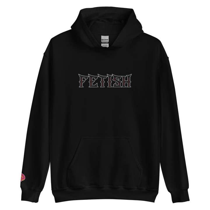 Fetish Embroidered Hoodie for wholesale by The Closet Junkies