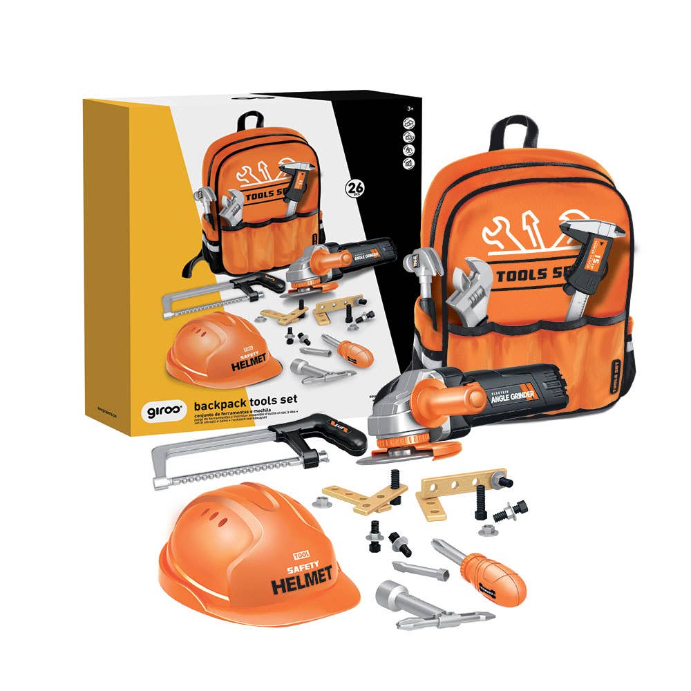 AJ Aguiar - Wholesale Toy Set - Kids - 26-Piece Tool Backpack1