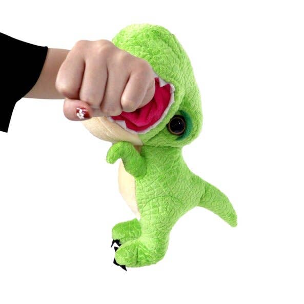 The Petting Zoo - Wholesale Stuffed/Plush Toy - Kids & Baby - Slapstix Dino T-Rex Green Jumbo Slap Bracelet 10" (24cm)