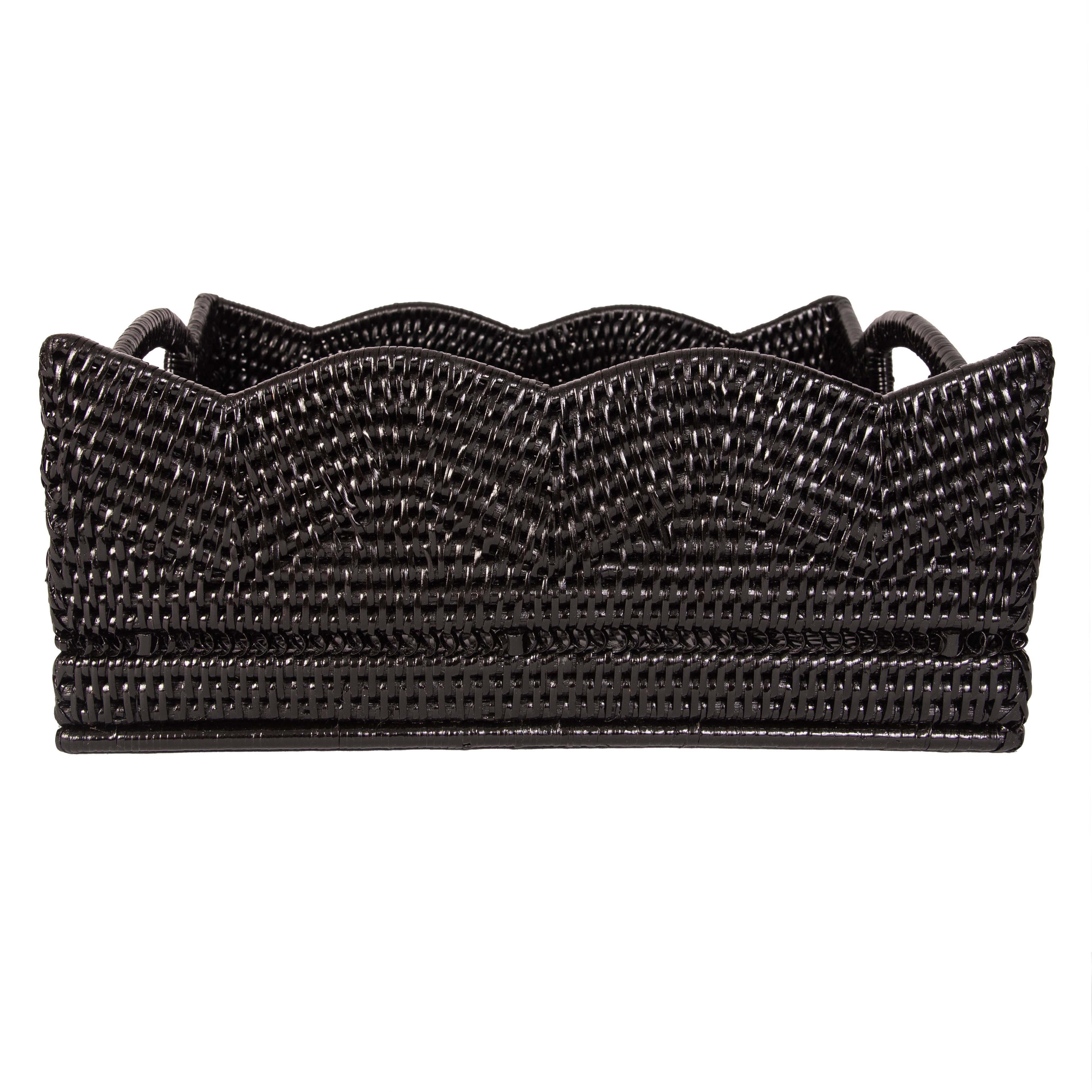 Artifacts Trading Company – Cesta por atacado – Cesto de Armazenamento em Rattan para Prateleira – Design de Escalope4