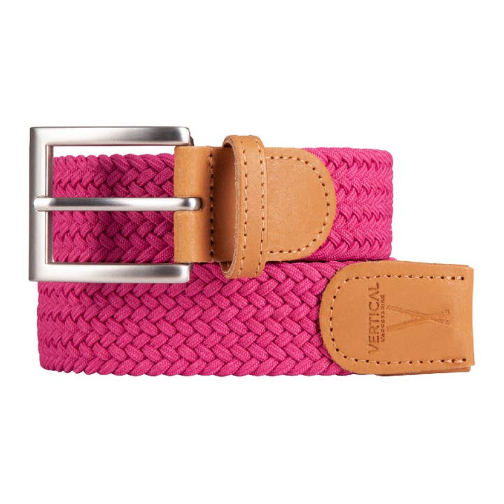Cinto trançado elástico rosa por atacado de VERTICAL L'ACCESSOIRE