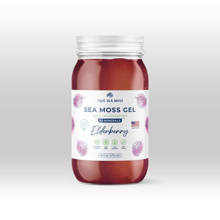 TrueSeaMoss - Wholesale Oral Supplement/Vitamin - ELDERBERRY SEA MOSS GEL