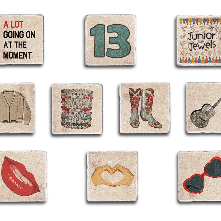 Black Angel Designs - Wholesale Coasters - Swiftie Art Coasters - Periodic Table of a Swiftie