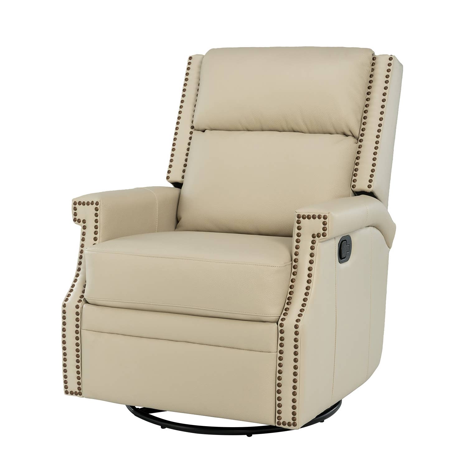 Karat Home - Wholesale Chair - Louise Genuine Leather Swivel Rocker Recliner0