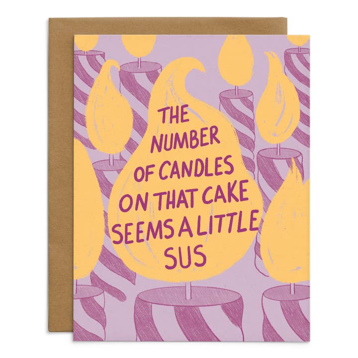 Lijkt Een Beetje Verdacht Verjaardagskaart voor wholesale door Starfangled Press