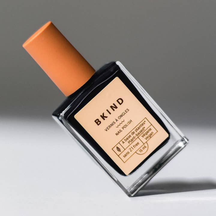 Vegan & 21-free Nail Polish - Black Heart for wholesale by BKIND