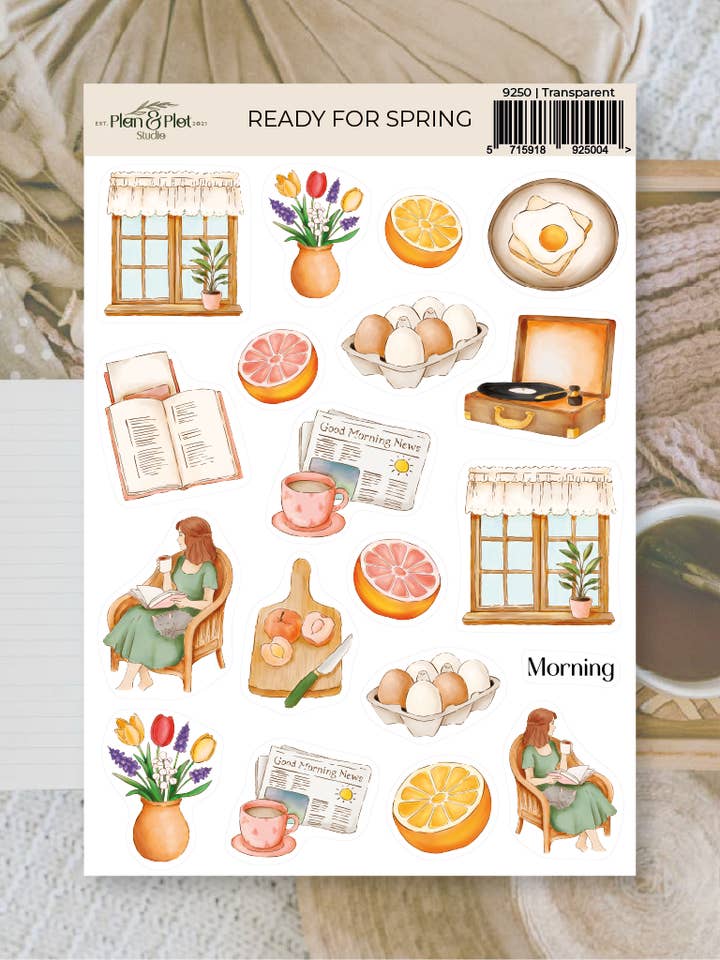 Listo para la primavera | Pegatinas para venta al por mayor de Plan & Plot Studio