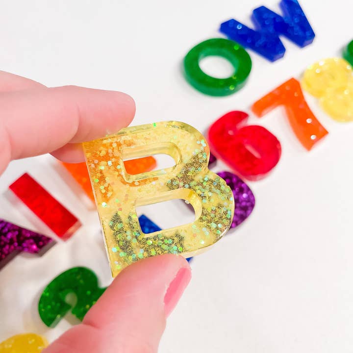 Preschool For Nuggys - Vente Lot de jouets – enfant - RÉSINE ARC-EN-CIEL, chiffres, lettres, majuscules, minuscules, tout-petit, école, école maternelle, apprentissage2