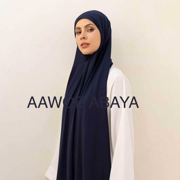 Aawoe Abaya - Wholesale Hijab - Women's - Jersey Rectangle Hijab with Tie - 70x200 cm - 24840