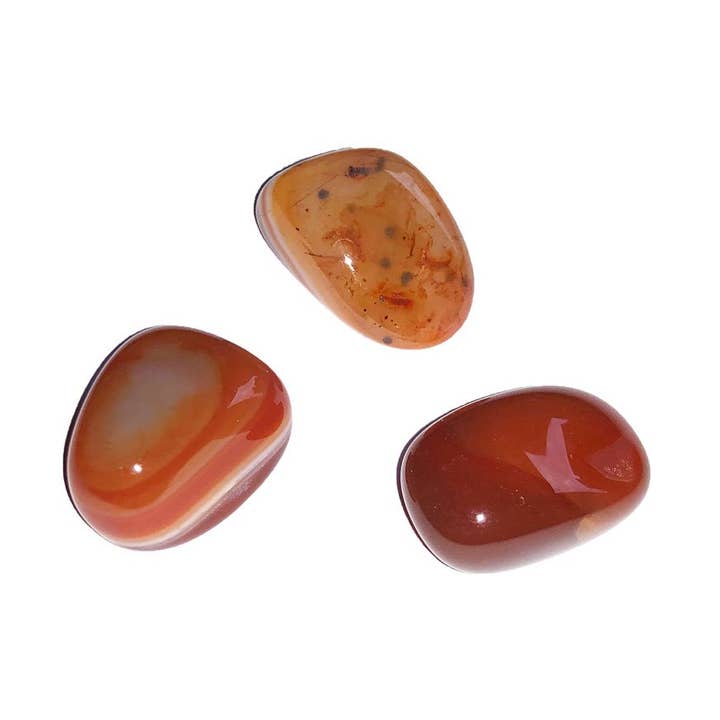 Pierres roulées Cornaline - 250grs pour la vente par France Mineraux