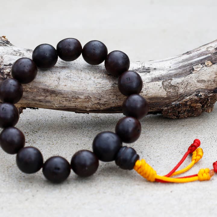 Lungta Imports – Großhandel Gebetskette für den Hals – Tibetische seltene buddhistische Meditation Nepal Dunkle Bodhi-Samen2