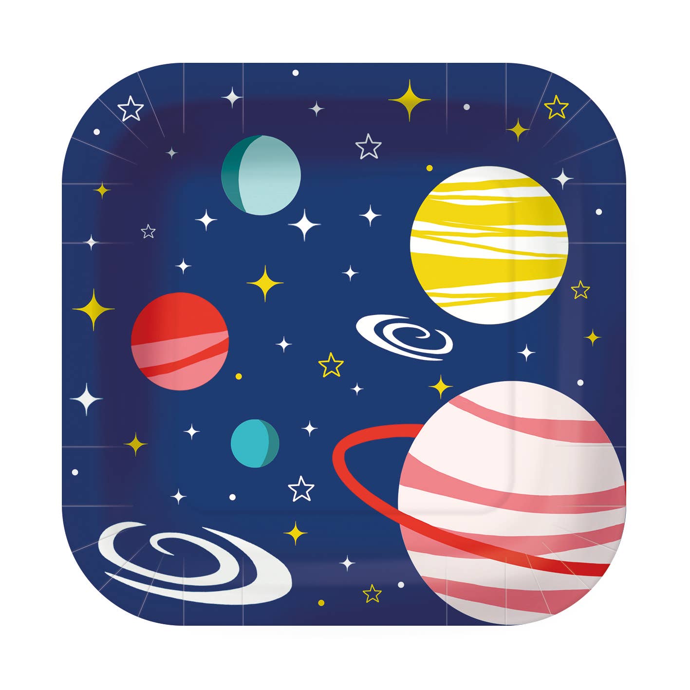 European Excellency - Wholesale Disposable Plate - Space  Square Paper Plate0