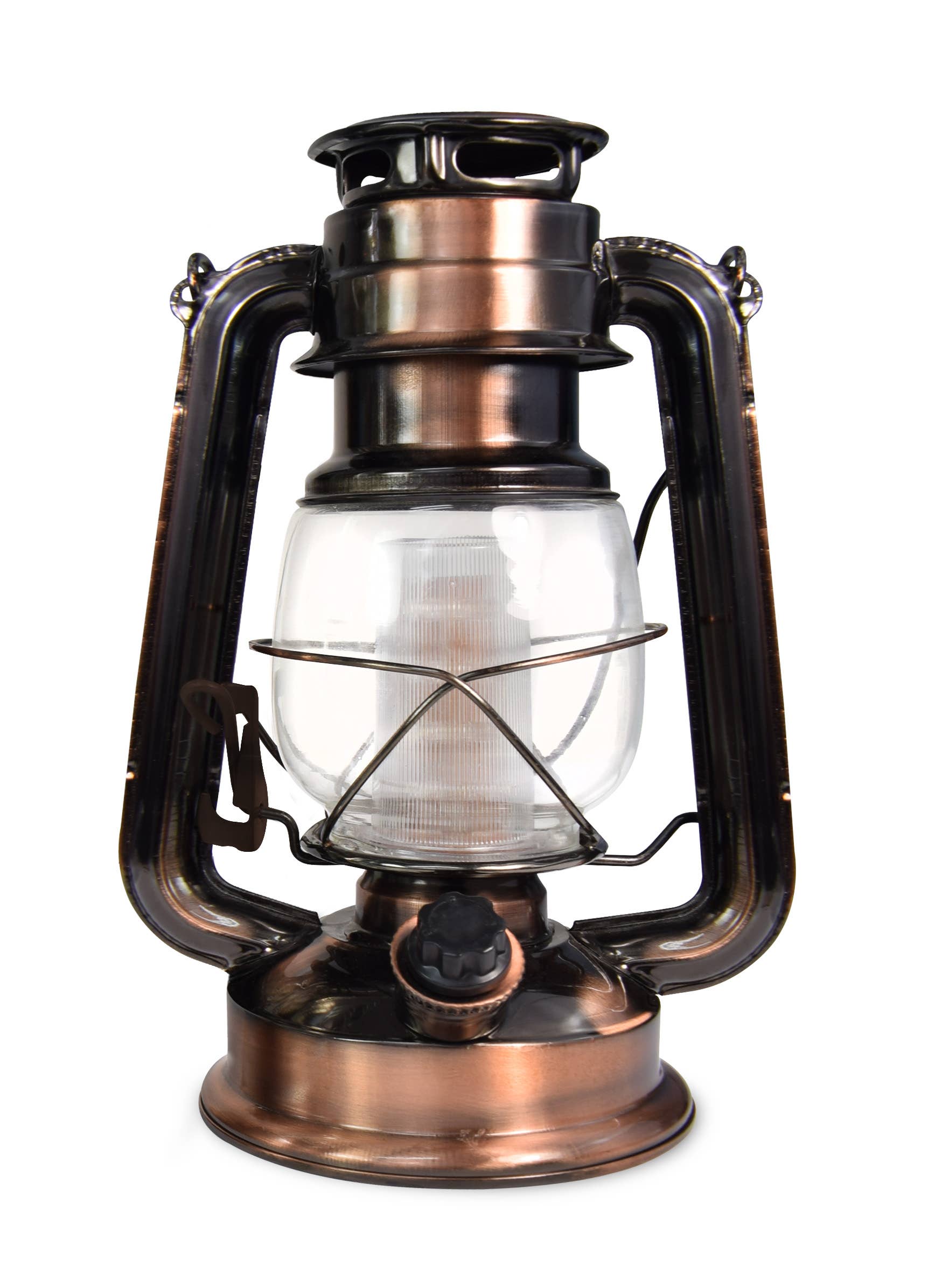 Style Asia - Wholesale Lantern - North Point Lantern, Vintage Style, (Copper) with 12 LED3