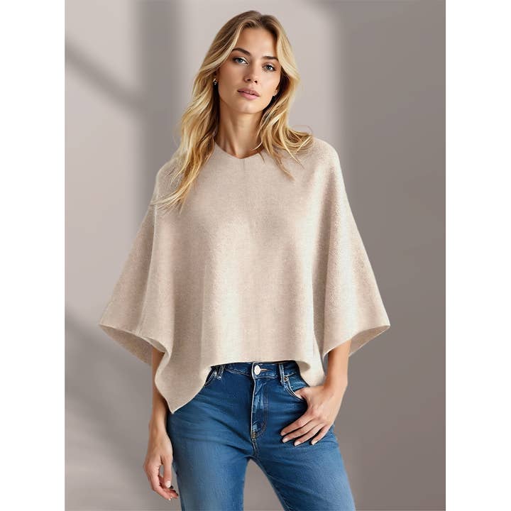 Colisco Wholesale - Vente Poncho – femme - Colisco Poncho Doux et Confortable, Poncho en Cachemire pour Femmes