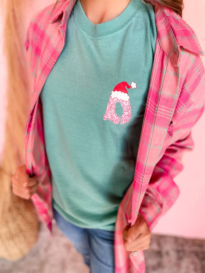 Pierce + Pine - Wholesale Screen Printed T-Shirt - Women's - Holly Dolly Christmas