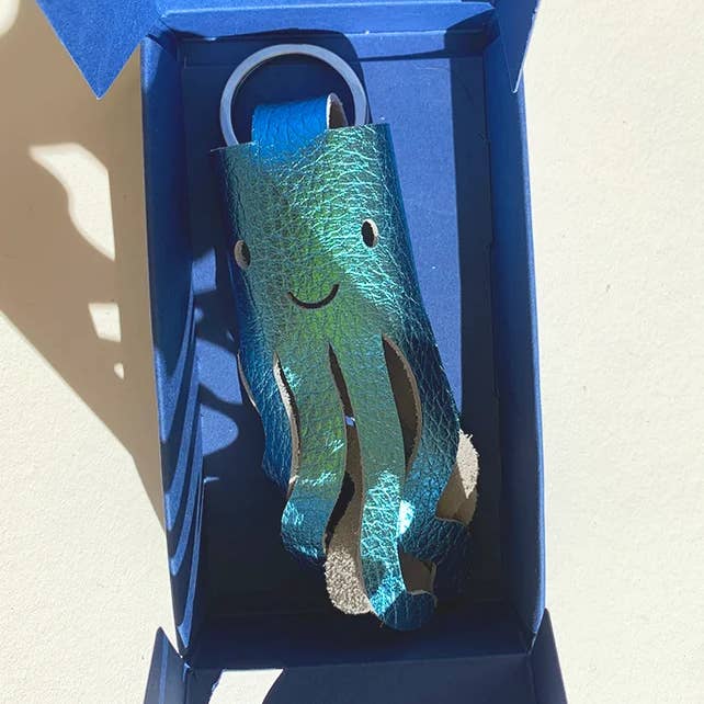 cut&make - Wholesale Keychain - Women's - Octopus Keyring - Sea Metallic