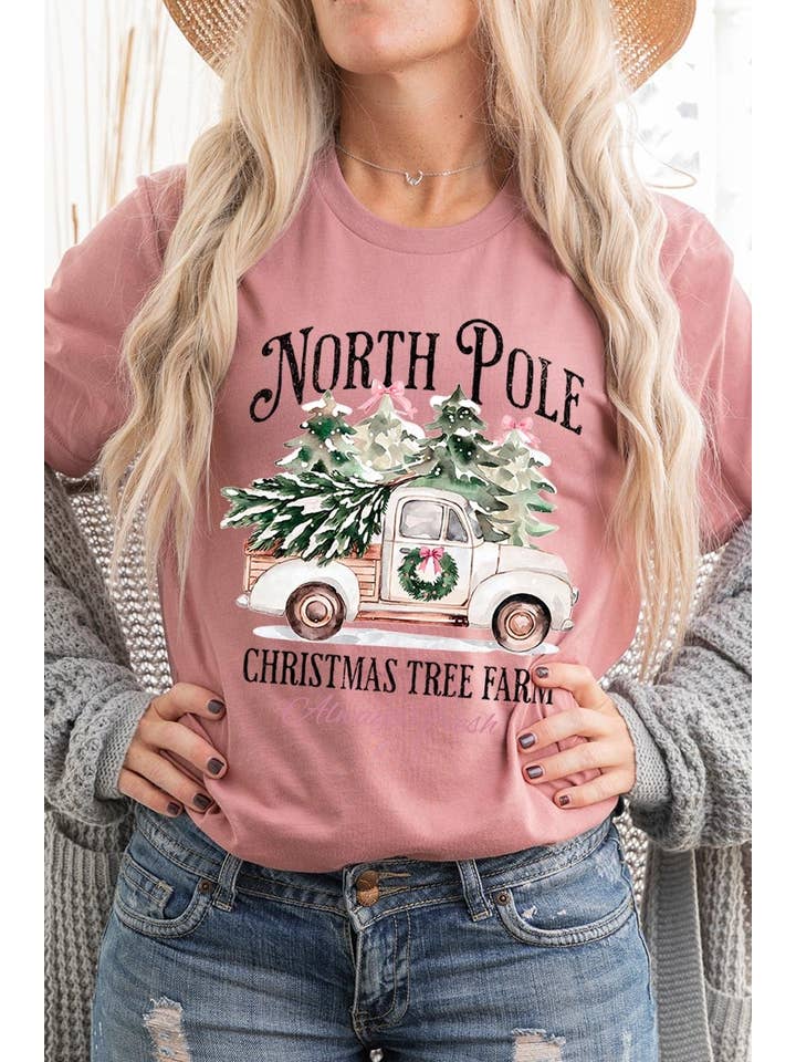 COLORBEAR - Wholesale T-Shirt (Graphic) - Women's - North Pole Christmas Graphic Tee16
