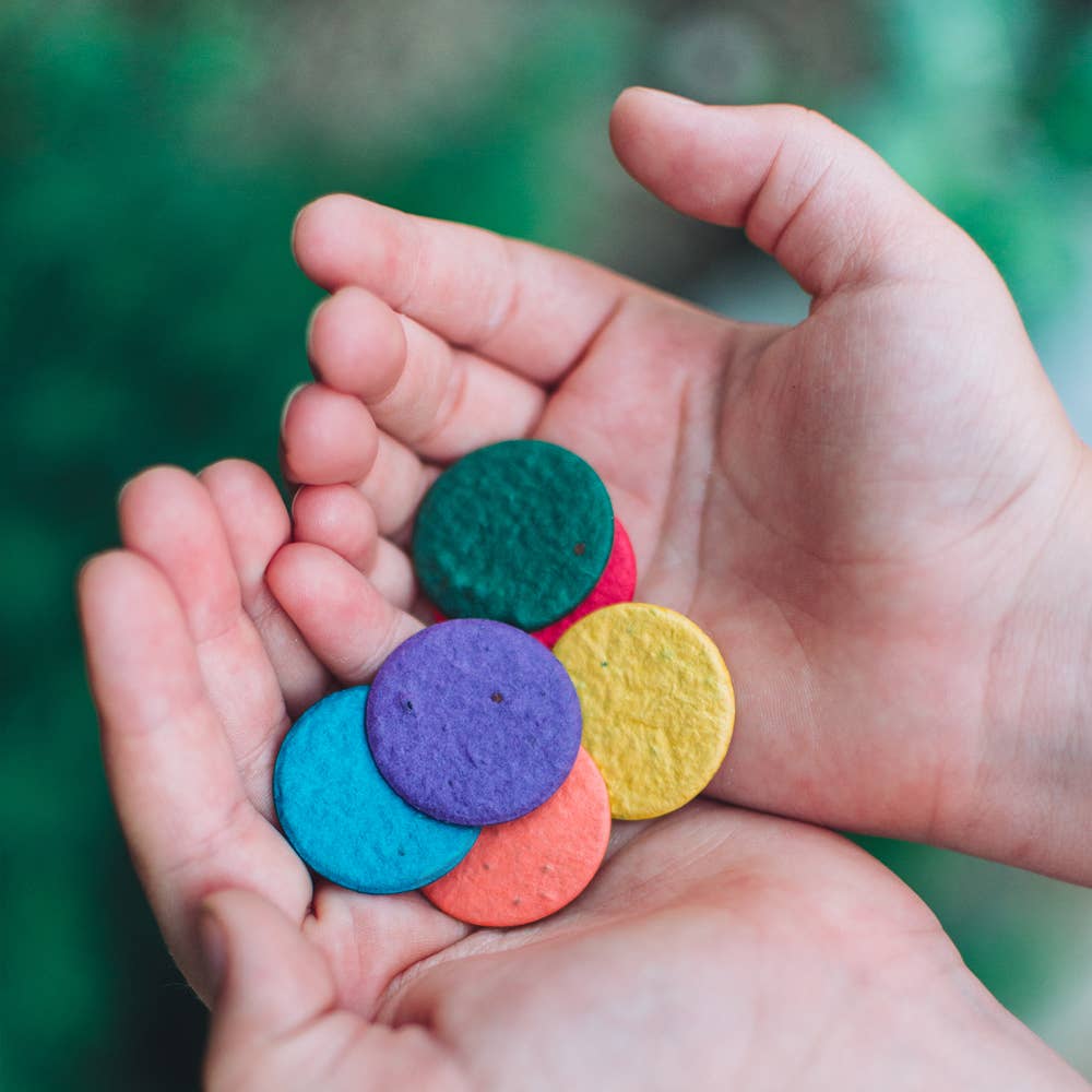 VIERUNDFÜNFZIG - Wholesale Postcard - Postcard Seed Confetti ABC Smiley4