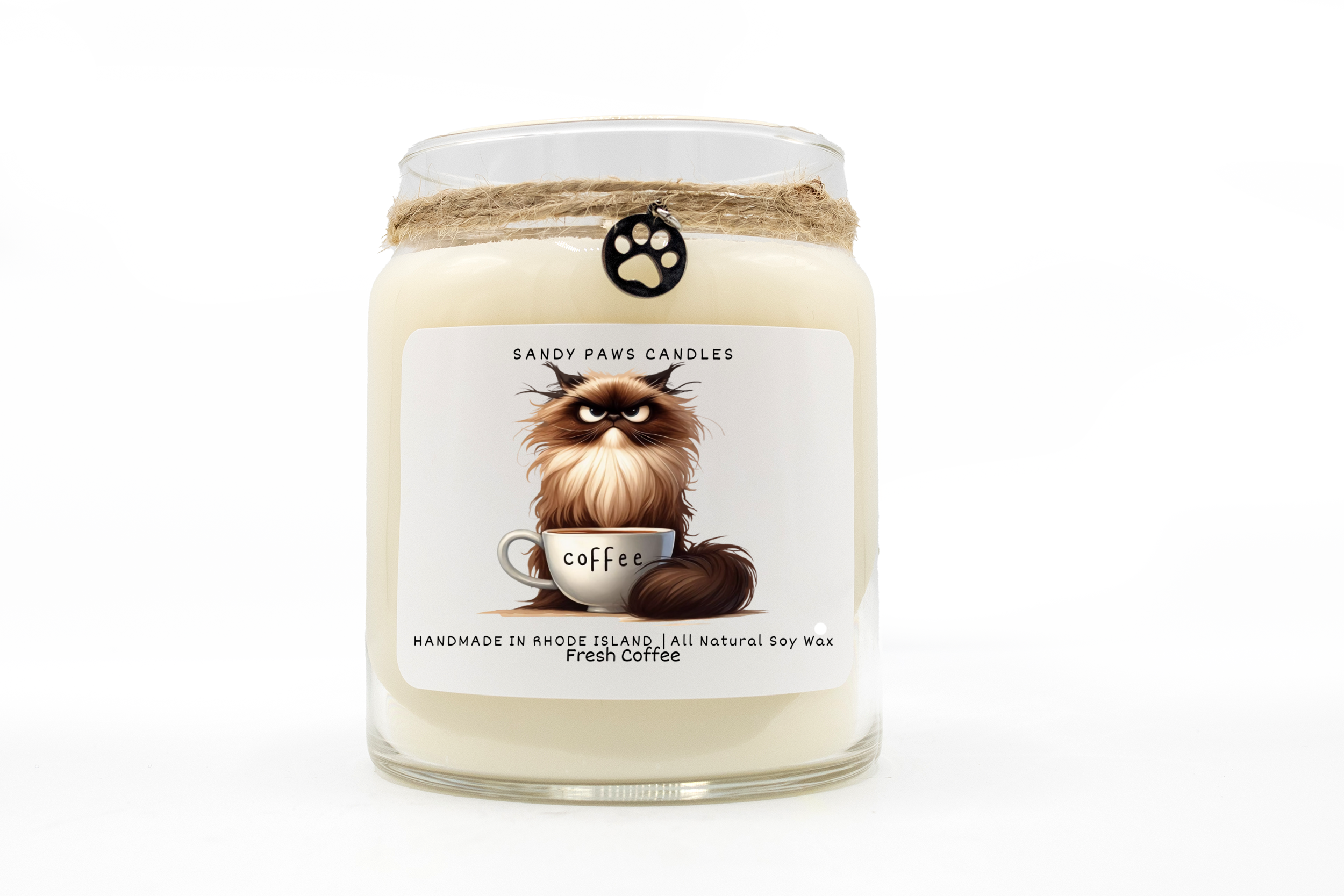 Sandy Paws Candles - Wholesale Jar/Filled Candle - Quirky Cat Collection - Soy Wax Candles - paraffin-free1