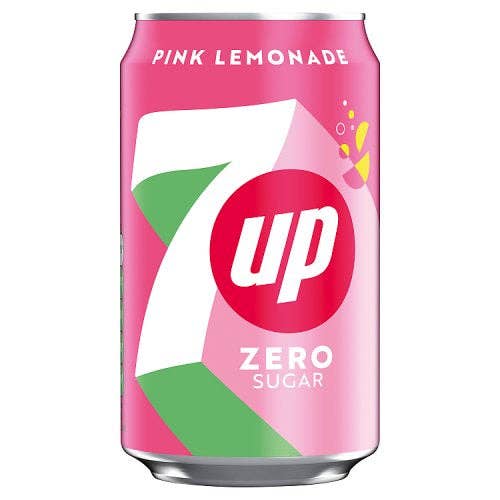 Pops Distro Inc - Wholesale Soda/Carbonated Drink - 7Up Pink Lemonade Zero Sugar 6ct (330mL) (UK)