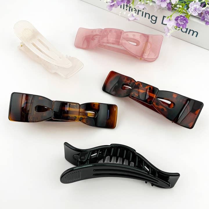 Pinces à cheveux classiques en forme de nœud plat pour la vente par SoapElenGlen