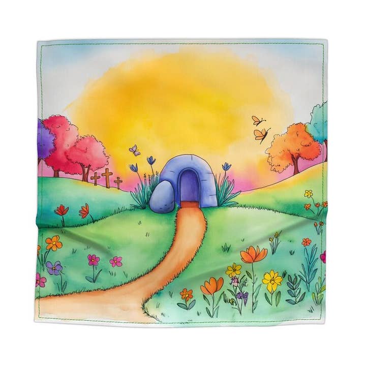 The Spring Meadow: Easter & New Beginnings Edition Storytelling Play Scarf for wholesale by Storytime Scarves