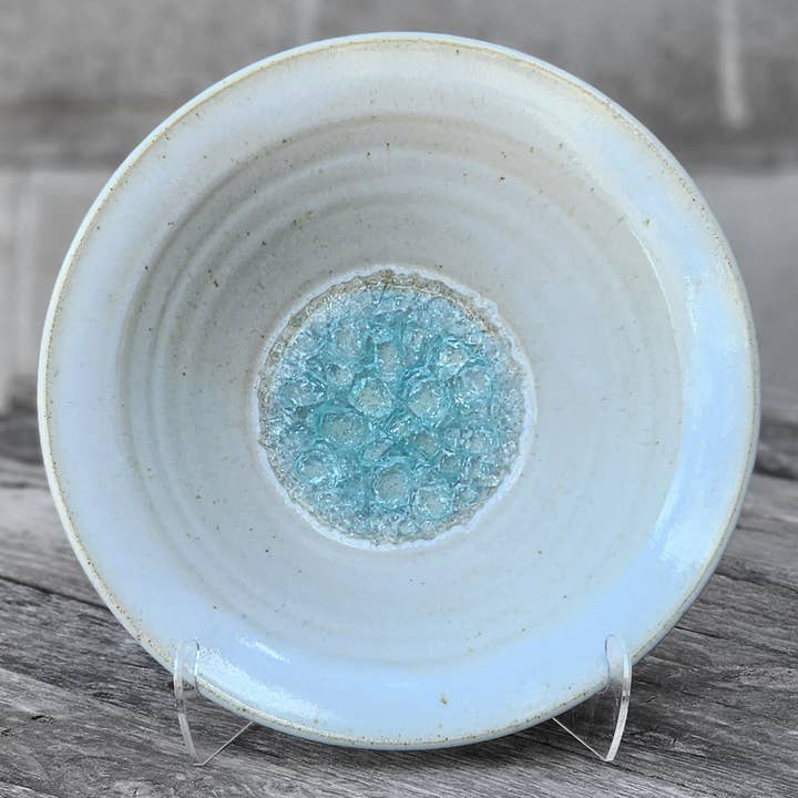 Dock 6 Pottery - Wholesale Decorative Plate/Dish/Bowl - Flared Rim Bowl -Made to Order- Fused Glass Ceramic Pottery1