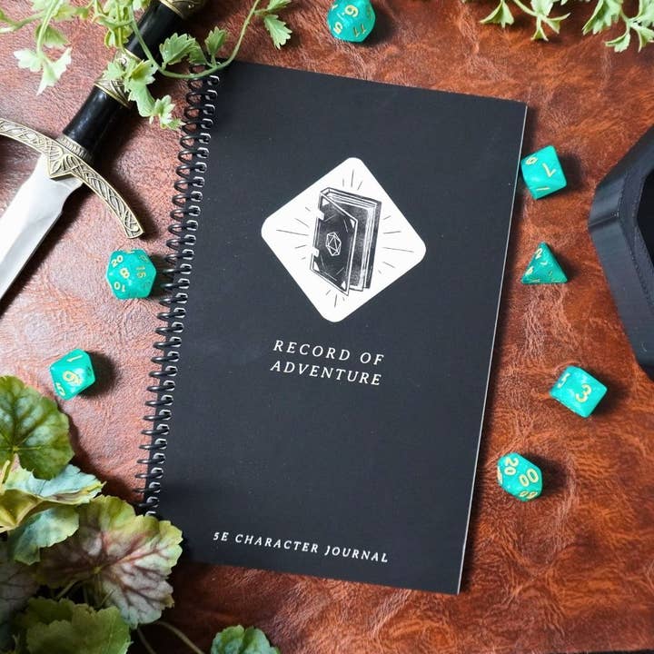 5e Player Campaign Journal for Dungeons and Dragons (D&D) for wholesale by Minva Tabletop Design Co
