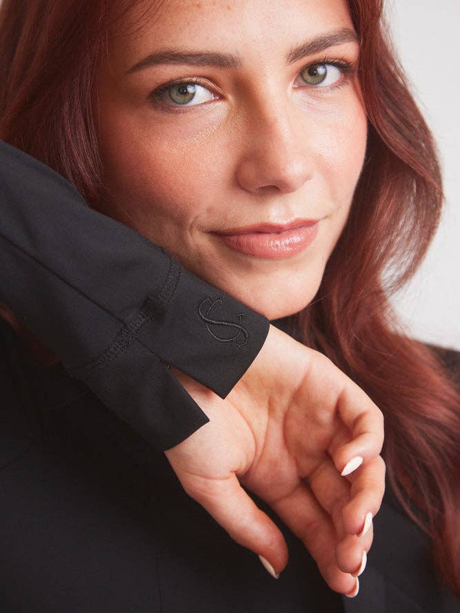 Solid Citizen Equestrian - Wholesale T-Shirt - Women's - Haley | UV Base-layer | Riding top | Turtleneck Sun-shirt | Black8