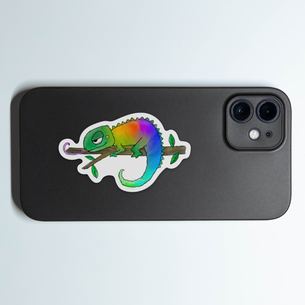 Kevin & Kaia – wholesale Sticker – Chameleon - Sticker4
