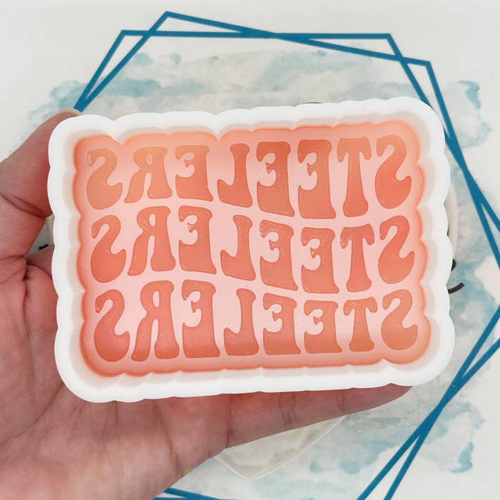 Steelers Retro Font Freshie Mold for wholesale by The Freshie Junkie, LLC