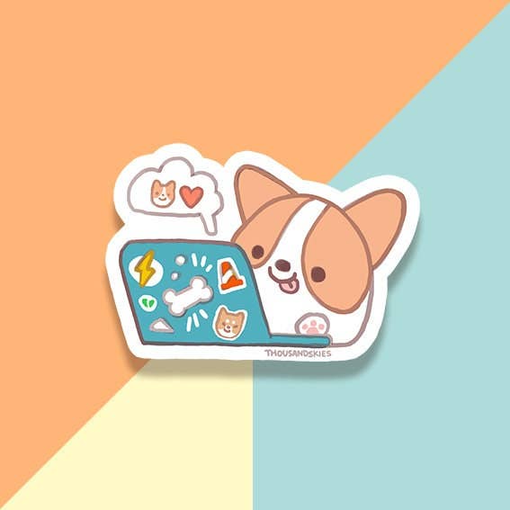 Thousand Skies - Wholesale Sticker - Vinyl Sticker Laptop - Corgi