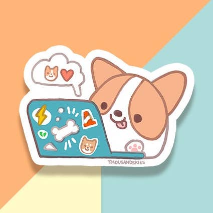 Thousand Skies - Wholesale Sticker - Vinyl Sticker Laptop - Corgi0