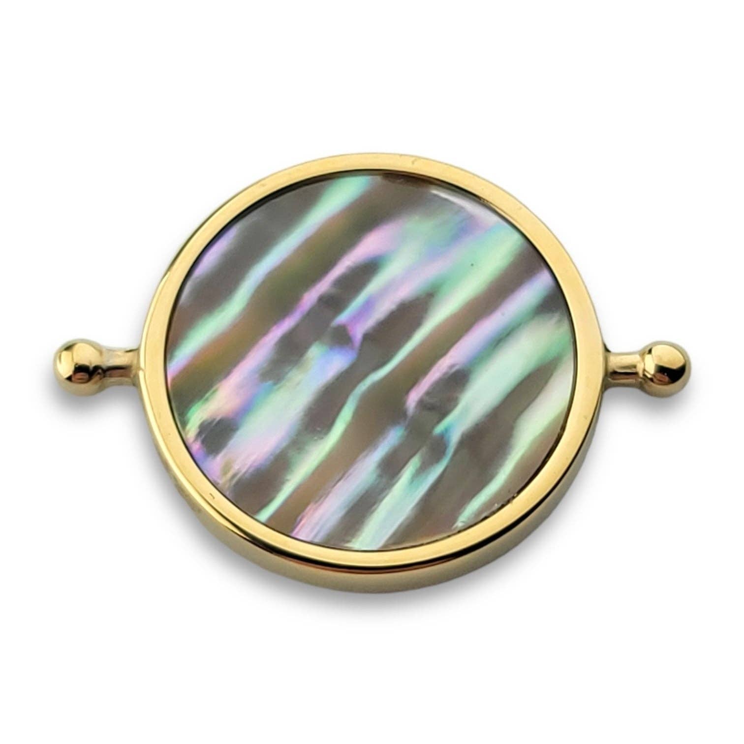 CONQUERing - Wholesale Spiritual Stone/Crystal - Abalone Shell Round Crystal Element9