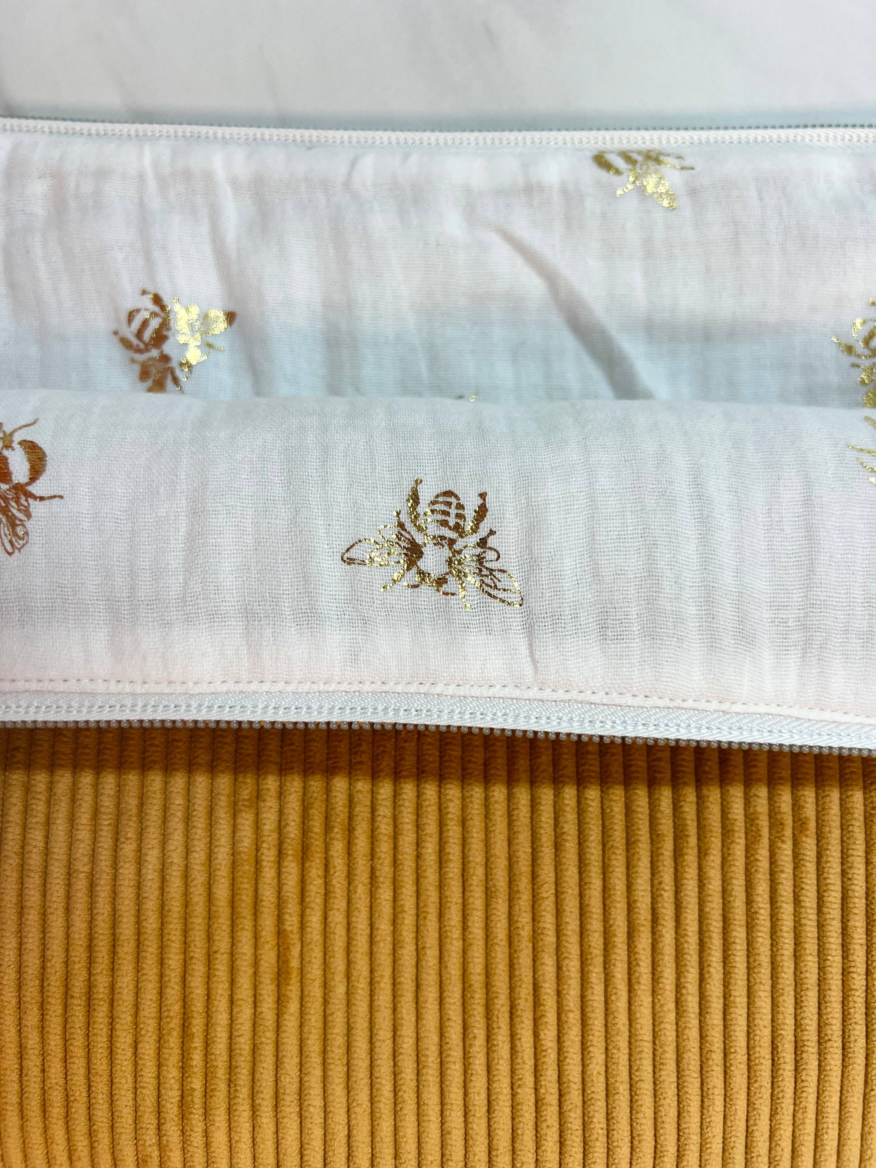 AMMA - Vente Étui pour ordinateur portable/tablette – femme - Housse d'ordinateur Velours Côtelé - Moutarde6