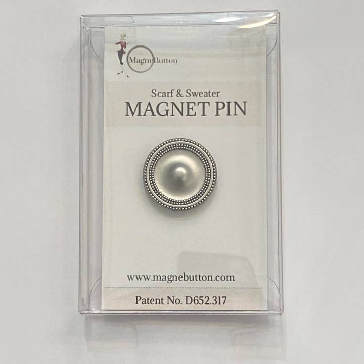 MagneButton - Wholesale Brooch - Antique GOLD Clear Rhinestone Cluster Pin Set4