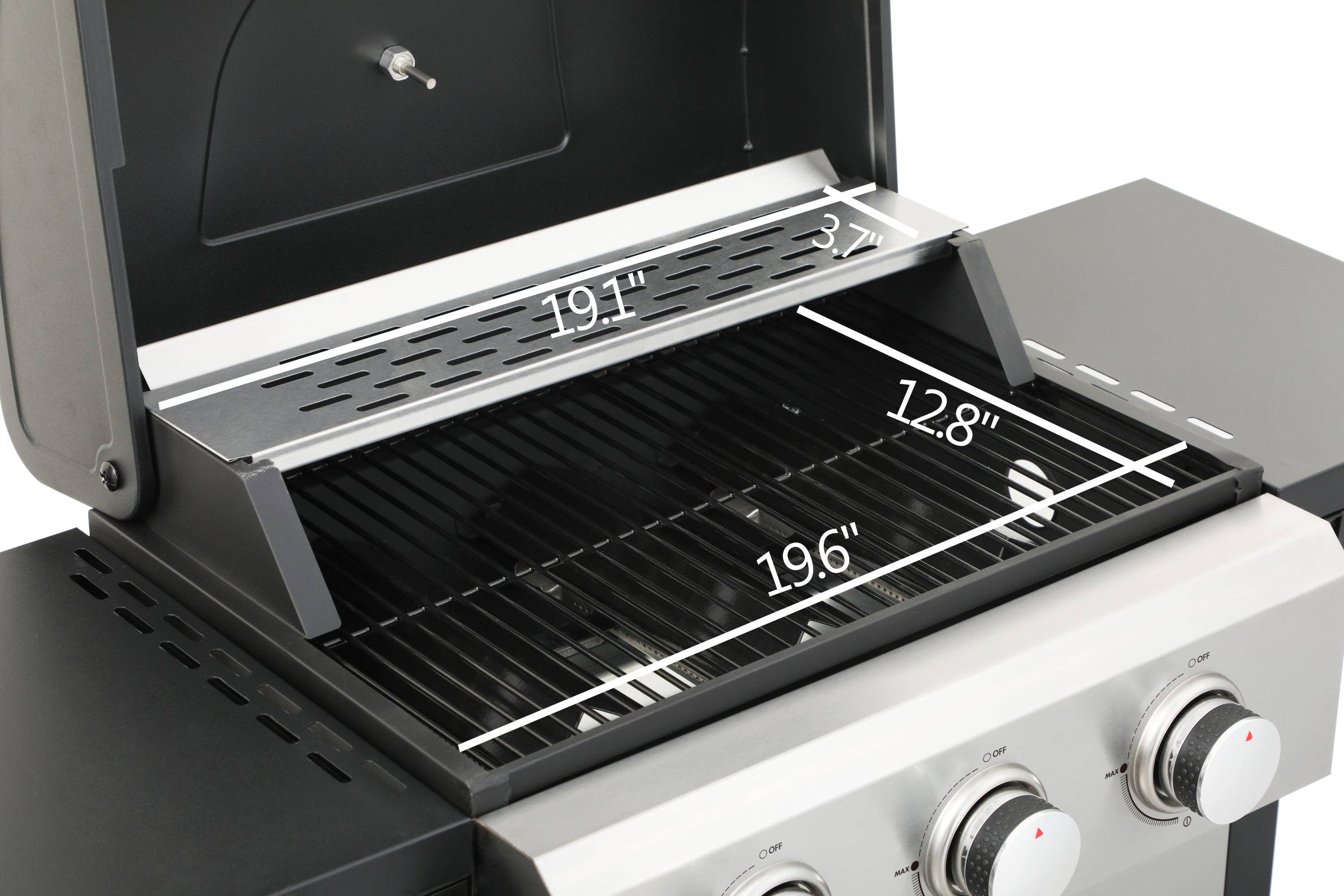 39F Inc. - Wholesale Outdoor Grill Tools - 3-Burner Propane Gas BBQ Grill – 25650BTU, Stainless Steel3