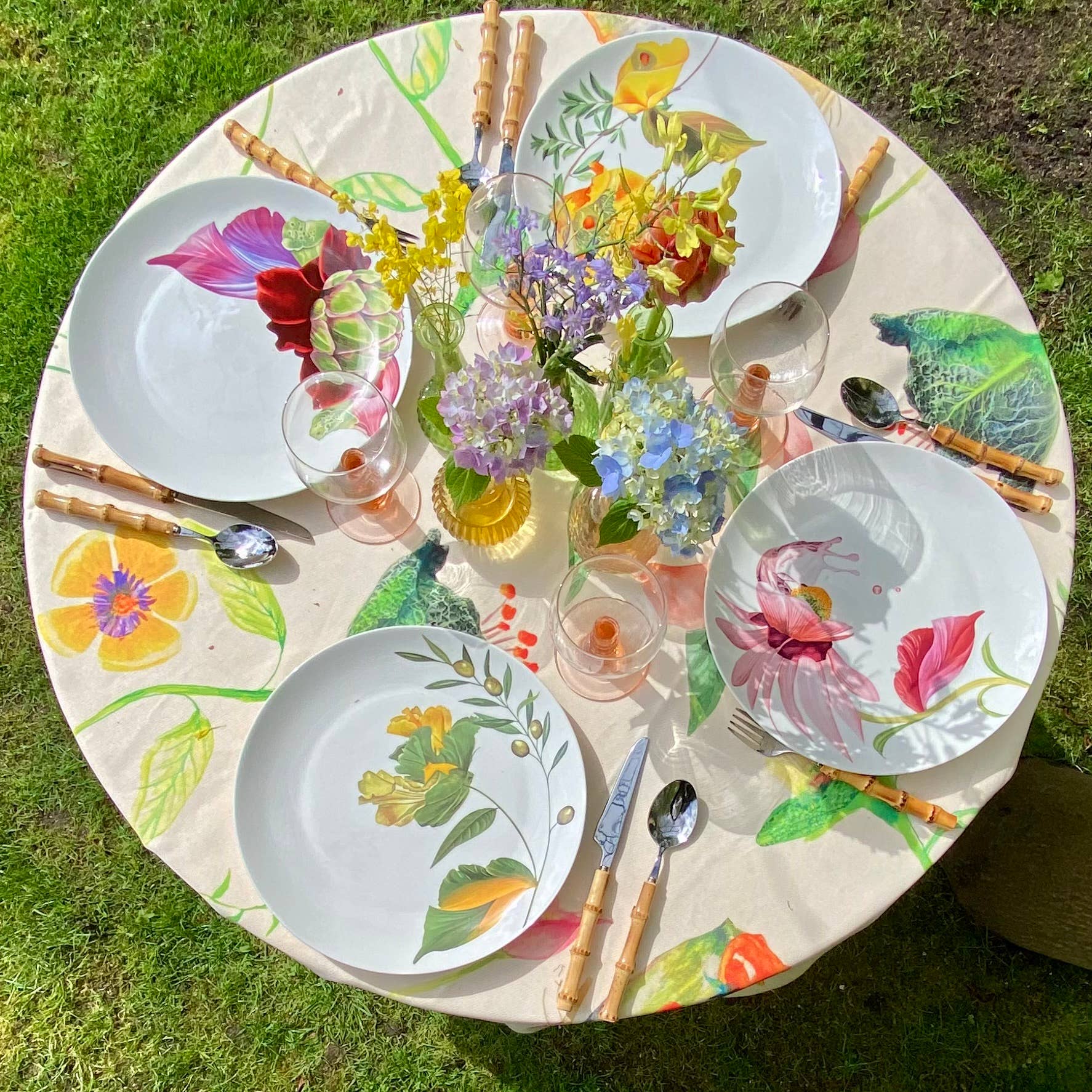 Bordy's - Vendita all'ingrosso Piatto - Botanical Wonders - Set di 4 piatti da cena7