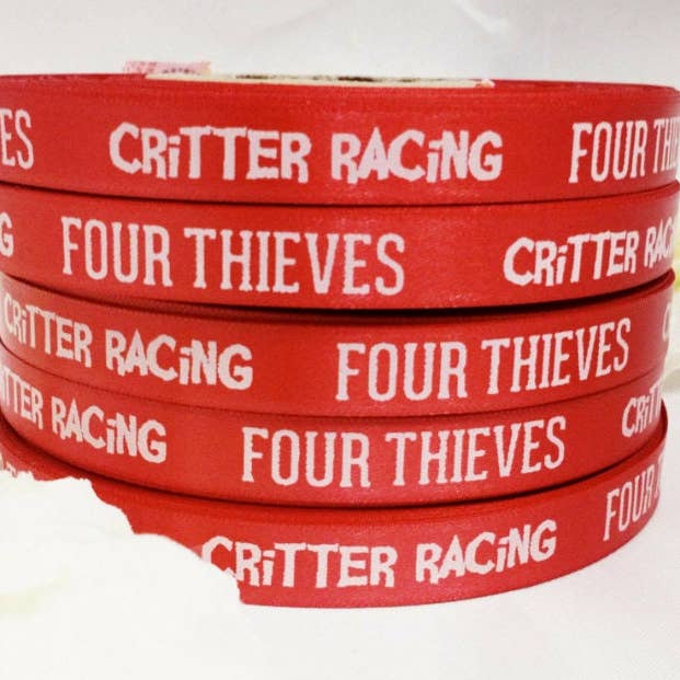 10mm x 500m Personalised, Custom Printed Satin Ribbon for wholesale by RIBBON DESIGN
