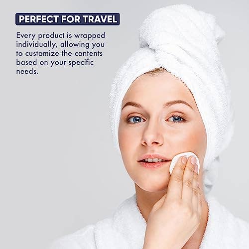 Diversified Hospitality Solutions - Wholesale Toiletry Bag - Unisex - Personal Care Travel Size Toiletries | 1-Shoppe All-In-Kit Hotel Amenities Bulk | Travel Shaving Set, Toothbrush & Paste, Mouthwash, Makeup Wipes, Swabs, Nail File & Sewing Kit | 300 Pcs2