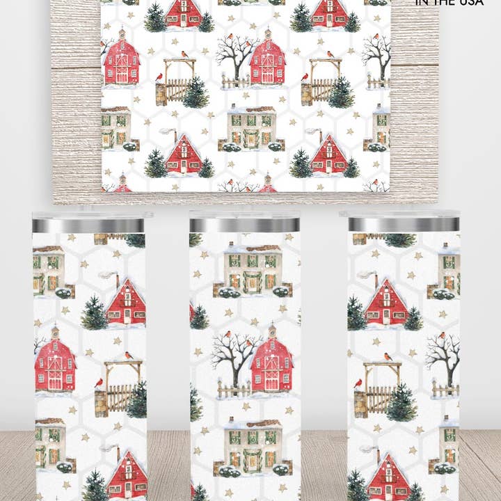 Jul på gården 20 oz tynd isoleret tumbler for engroshandel hos ADDLE iNK