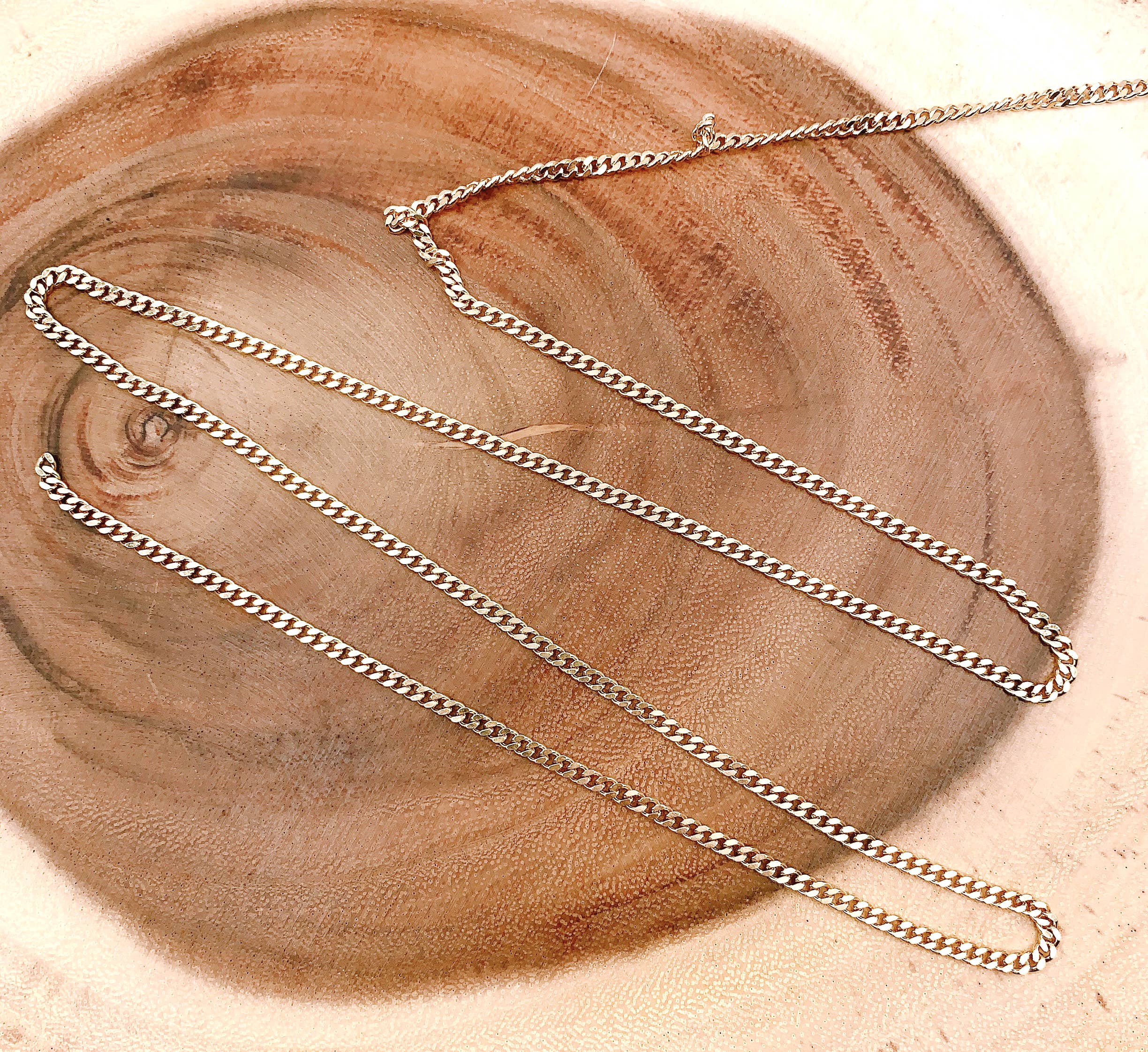 Beads Creation – wholesale Craft supplies – Gold Cuban Curb Chain, Chunky Craft Supplies by Foot2