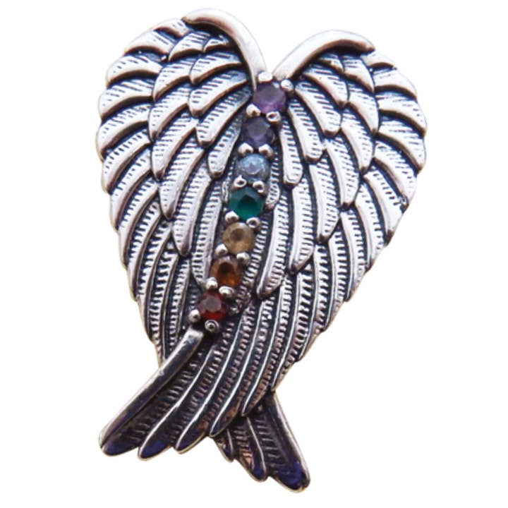 Colgante de ala de ángel que despierta el chakra para venta al por mayor de The Crystal Garden