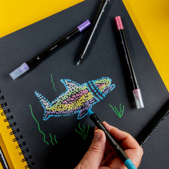 Mont Marte Usa, Inc. - Wholesale Marker - Metallic Dual Tip Dot Markers Signature 6pc6